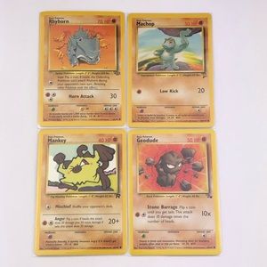 Pokemon Vintage Card Fighting Type Lot E